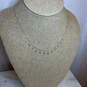 Stella&Dot Delicate Teardrop Pavé Necklace - Like New/Never Worn/Display Only